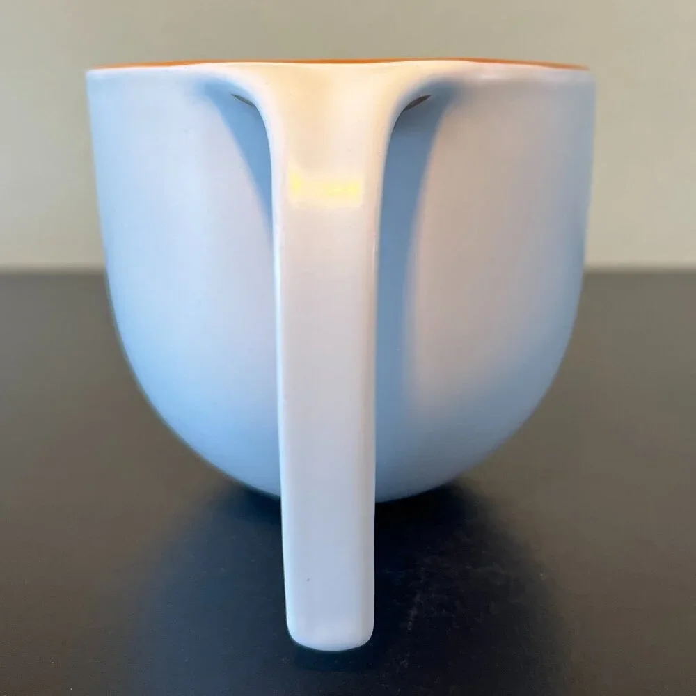ASOBU "The Porcelain Jewel" Mug  ~ Asymmetrical  Rim ~  Free Flow Loop Handle - Picture 6 of 13